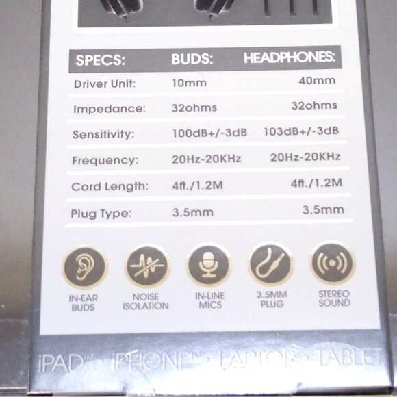 Sentry Two Pack Headphone & Earbud In-Line Microphones iPad iPhone Laptop Tablet - Picture 4 of 6